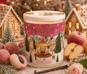 Voir la slide Bougie parfumée Litchi Givré édition Noël Collines de Provence décor village hivernal verre 180g - Lilosquare