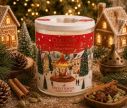 Voir la slide Bougie parfumée Épices Étoilées édition Noël cire végétale mèche bois couvercle céramique 180g - Lilosquare