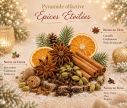 Voir la slide Bougie parfumée Épices Étoilées édition Noël cire végétale mèche bois couvercle céramique 180g - Lilosquare