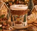 Voir la slide Bougie parfumée Noisette Gourmande édition Noël Collines de Provence village hivernal manège doré 180g - Lilosquare
