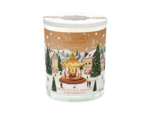 Bougie parfumée Croquant aux Amandes édition Noël Collines de Provence village hivernal manège doré amandes 180g - Lilosquare