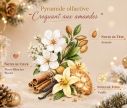 Voir la slide Bougie parfumée Croquant aux Amandes édition Noël Collines de Provence village hivernal manège doré amandes 180g - Lilosquare