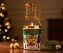 Voir la slide Coffret premium bougie photophore Forêt de Sapin Collines de Provence carrousel doré animé par la flamme 360g - Lilosquare