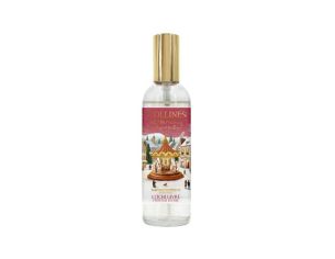 Spray d'ambiance Litchi Givré édition Noël Collines de Provence flacon village hivernal manège 100ml - Lilosquare