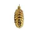 Voir la slide Suspension de Noël en verre soufflé pomme de pin dorée brillante écailles détaillées H8cm - Lilosquare
