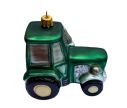 Voir la slide Suspension de Noël originale en verre soufflé tracteur vert brillant pneus noirs cabine vitrée H9cm - Lilosquare