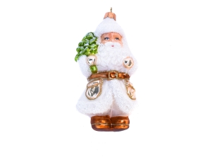 3 Figurines Père Noël Yves Rocher – Décorations Sapin Vintage, Résine, Très Bon état