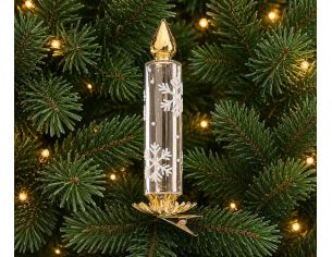 Bougie de Noël blanche...