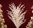 Voir la slide Branche baies blanches H65cm, ramifications denses, petites baies rondes blanches