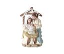Voir la slide Figurine Sainte Famille en résine H20cm, crèche de Noël peinte à la main, Marie, Joseph et Jésus