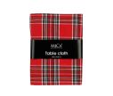 Voir la slide Nappe tartan rouge 250x140cm à carreaux multicolores, décoration de table de Noël festive