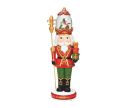 Voir la slide Figurine casse-noisette roi poly verre rouge vert doré sceptre cadeaux boule neige lumineuse musicale couronne Noël H50cm