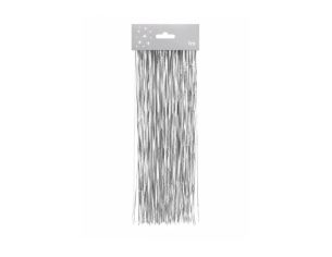 Cheveux d'ange lametta argenté brillant fibres scintillantes décoration sapin de Noël 1m