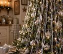 Voir la slide Cheveux d'ange lametta argenté brillant fibres scintillantes décoration sapin de Noël 1m