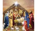 Voir la slide Serviette papier crèche Noël nativité étoile bergers rois mages 33cm