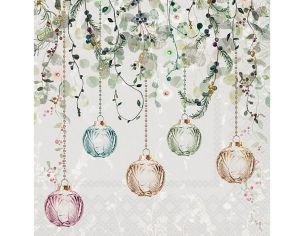 Serviettes de Noël Boules...