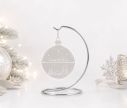 Voir la slide Support pour boule de Noël argenté ø 10 cm