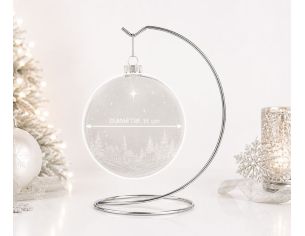 Support pour boule de Noël argenté ø 15 cm