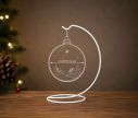 Voir la slide Support métal blanc pour boule de Noël D10cm