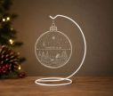 Voir la slide Support métal blanc pour boule de Noël D12cm