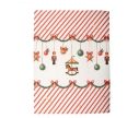 Voir la slide Torchon beige rayures rouges guirlande casse-noisette carrousel boules Noël 50x70cm