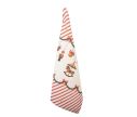 Voir la slide Torchon beige rayures rouges guirlande casse-noisette carrousel boules Noël 50x70cm