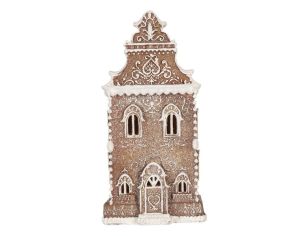 Maison gingerbread brun clair LED H35cm
