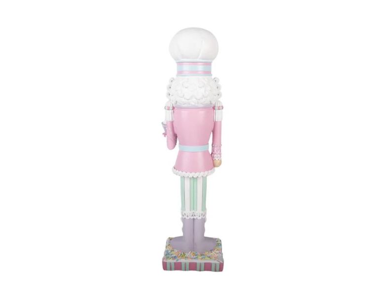 Casse-noisette pâtissier polyrésine rose menthe lavande cupcake pain d'épices L13 x l11 x H47cm