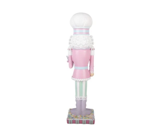 Casse-noisette pâtissier polyrésine rose menthe lavande cupcake pain d'épices L13 x l11 x H47cm