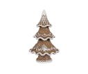 Voir la slide Arbre de Noël pain d'épices brun blanc à pois rouges H11cm
