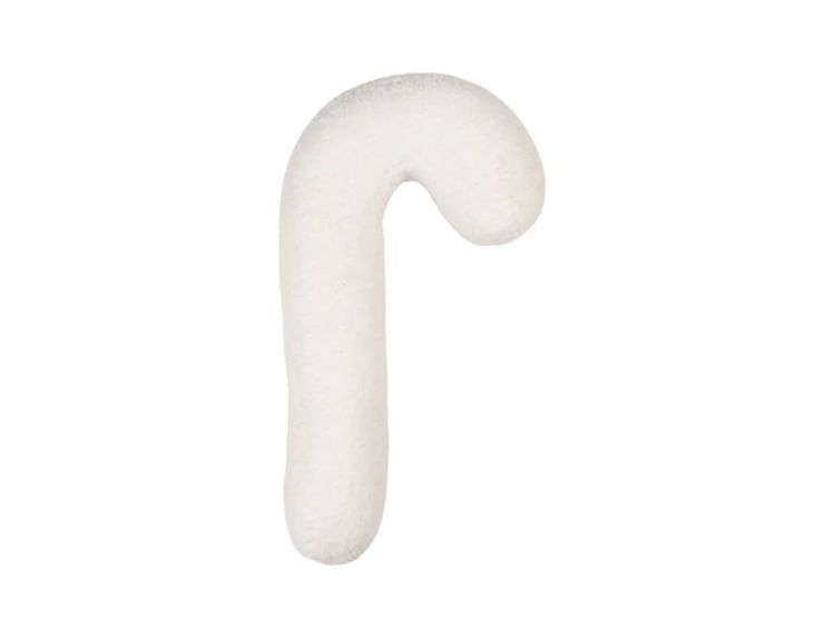 Coussin en forme de canne sucre d'orge rose blanc peluche H40cm