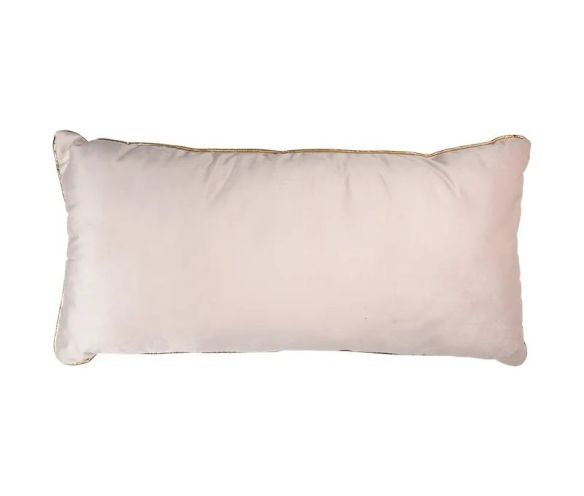 Coussin brodé 3 casse-noisettes sapins de Noël liseré doré 76cm