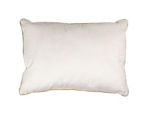 Coussin brodé 3 sapins de Noël fond treillis doré argenté 50cm