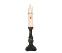 Voir la slide Bougie fantôme LED visage effrayant socle noir baroque Ø11cm H44cm