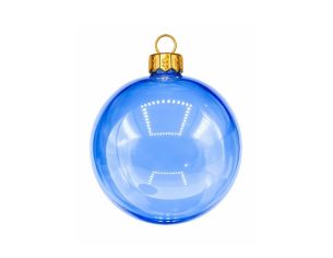 Boule de Noël bleue...