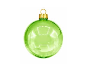 Boule de Noël vert peps...