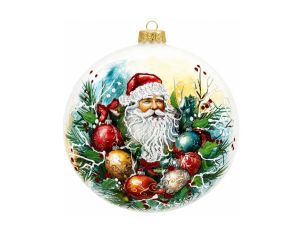 Boule de Noël blanche Père...