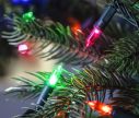 Voir la slide Guirlande de Noël lumineuse traditionnelle 150 LED multicolores ampoules plexiglas câble vert sapin de Noël