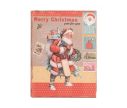 Voir la slide Boîte de rangement forme livre rouge motif vintage Père Noël XMAS Merry Christmas timbres traîneau set de 3 tailles 27/22/17cm