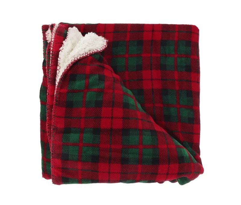 Plaid tartan moelleux carreaux écossais polyester 130x160cm