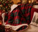 Voir la slide Plaid tartan moelleux carreaux écossais polyester 130x160cm