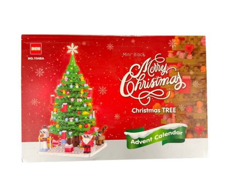 Calendrier de l'Avent briques à construire sapin de Noël illuminé Père Noël bonhomme de neige renne DR.STAR NO.1048A