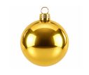 Voir la slide Boule de Noël doré brillante verre D8cm
