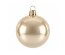 See slide Glossy champagne Christmas bauble Glass Ø8cm