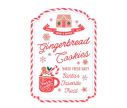 Voir la slide Christmas wall decoration metal white red Gingerbread Cookies house mug L36 x W2 x H51cm