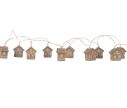 See slide Christmas LED garland 10 gingerbread houses brown 150cm