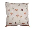 Voir la slide Coussin déco beige champignons feuilles automne 45x45cm