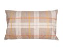 See slide Autumn decorative cushion Hello Pumpkin pumpkin brown plaid reversible 30x50cm