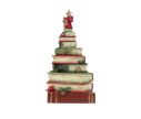 Voir la slide Décoration Noël pile de livres résine étoile nœud houx boules L17 x H33cm