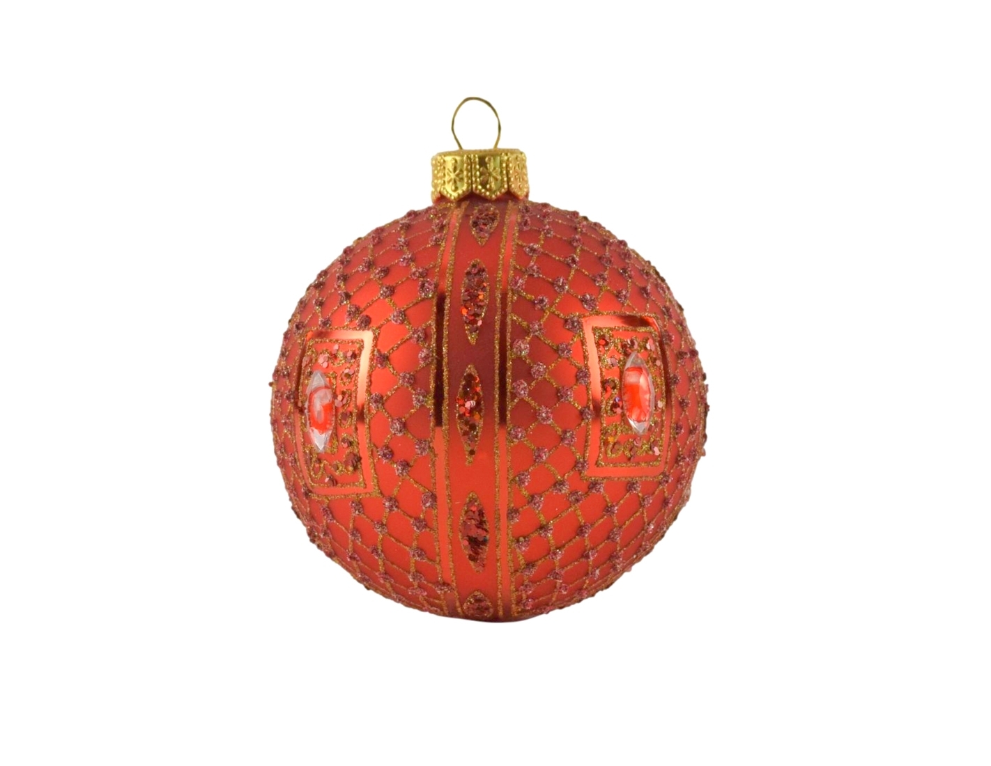 Boules de Noël en verre soufflé et peintes à la main